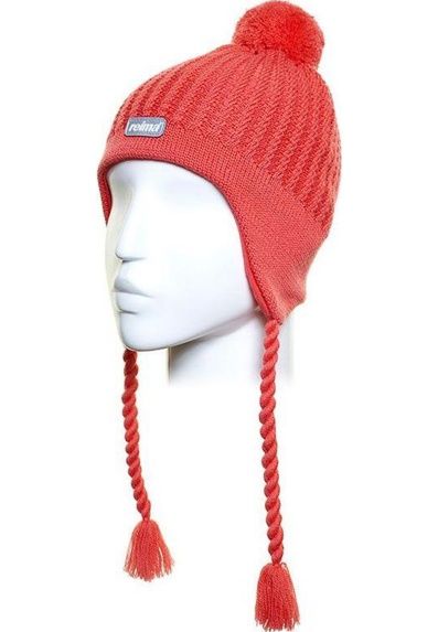 Шапочка Reima®, Soba Poppy red, цвет Коралловый для девочки по цене от 1199