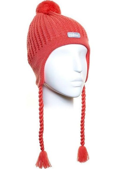Шапочка Reima®, Soba Poppy red, цвет Коралловый для девочки по цене от 1199