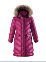 Куртка пуховая Reima®, Satu, цвет Свекольный для девочки по цене от 8279