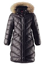 Куртка пуховая Reima®, Satu, цвет Черный для девочки по цене от 8279