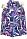 Куртка-пуховик Emi purple, цвет Фиолетовый для девочки по цене от 9280 - изображение 0