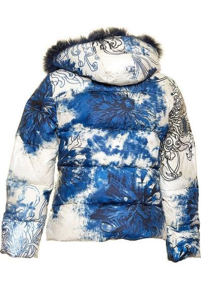 Куртка JustCavalli white blue, цвет Голубой для девочки по цене от 3200